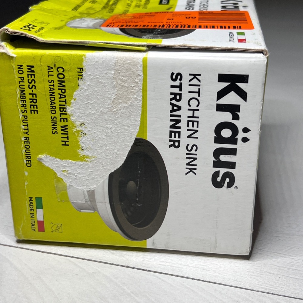 Kraus PST1-BL-C Kitchen Sink Strainer Assembly Black ABS Plastic Incomplete - Picture 9 of 10